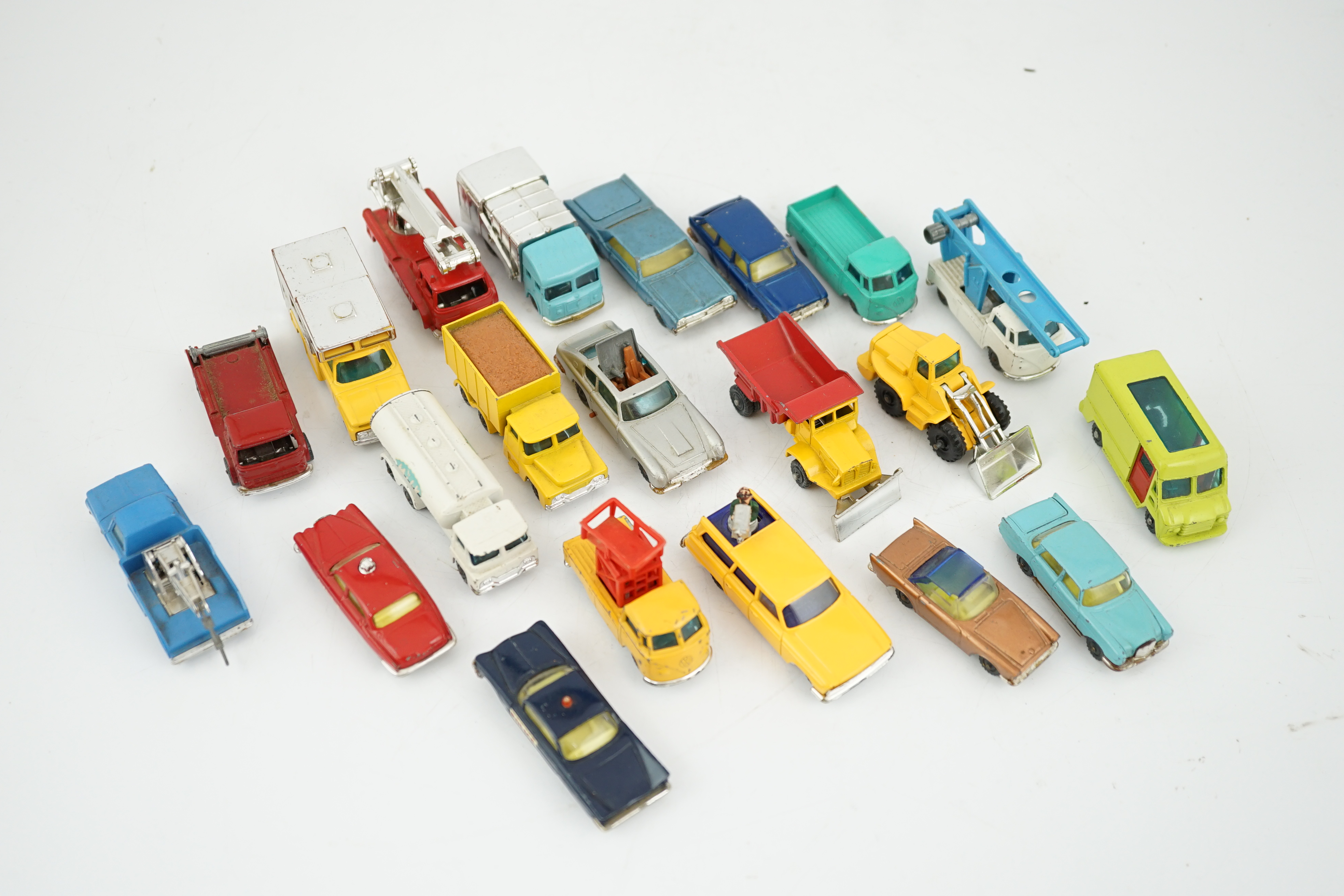 A collection of mainly 1960s diecast vehicles, including twenty-two Husky vehicles, Matchbox Series, Corgi Toys and Dinky Toys (100+ vehicles)